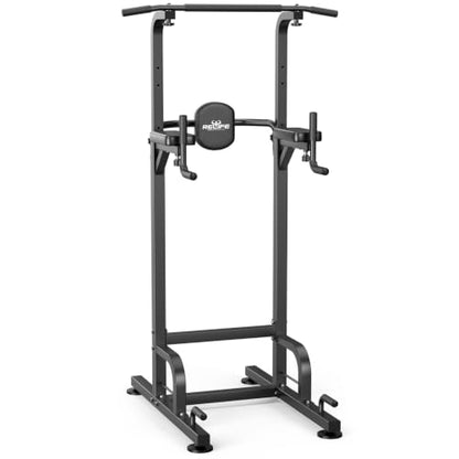RELIFE REBUILD YOUR LIFE Pull Up Bar Free Standing Power Tower for Home Gym - color: Black