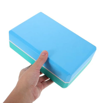 2pcs Blue Yoga Blocks: Non Slip Blocks Non Slip Foam Bricks Anti Tilt Lightweight High Density Yoga Accessories For Sports Meditation Fitness Stretching Toning
