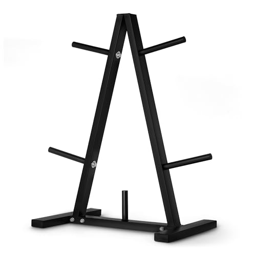 Amazon Basics Weight Plate Tree Rack - size: 1" Weight Plate Tree, 300 lbs