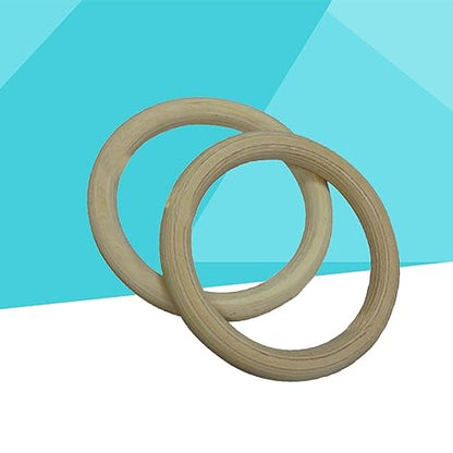 Wooden Gymnastic Rings Straps – 28mm Exercise Rings for Full Body Strength Training Bodyweight Workouts and Cross-Training – for Fitness Enthusiasts
