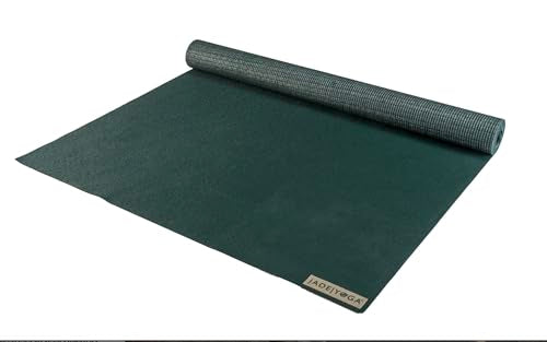 JadeYoga Voyager Yoga Mat - Lightweight & Portable Rubber Yoga Mat - Non-Slip Exercise Mat for Women & Men - Great for Yoga, Home Workout, Gym Fitness, Pilates, Stretching, and More