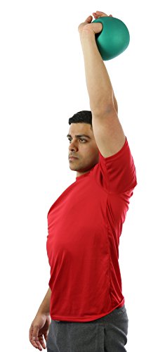 CanDo 10-3293 One Handle Medicine Ball, 8 lb, Green - size: 8 lbs