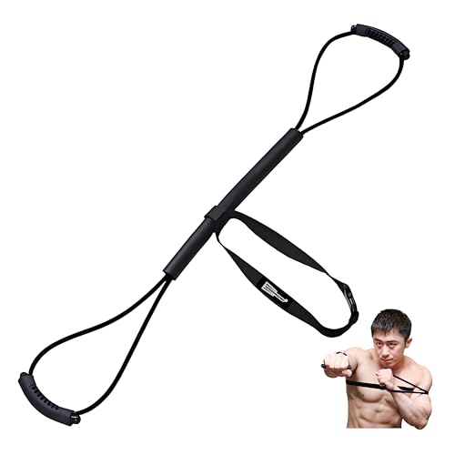 𝘀𝗮𝗻𝘀𝗲𝗻𝘄𝗮𝗻𝘄𝗼 Boxing Resistance Bands for Speed, Strength – Ideal for Fighters, Fitness Enthusiasts to Enhance Combat Techniques and Home Training with Varied Resistance Levels - color: Black 2.0