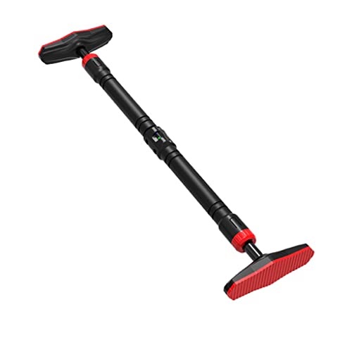 Gym Equipment Doorway Pull Up Bar Home Door Frame Steel Chin Bars No Screw Installation Strength - size: Black
