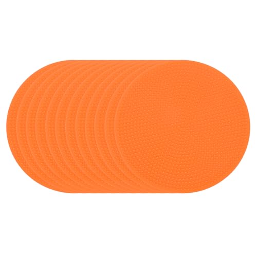 PATIKIL Spot Markers, Non-Slip Floor Dots Agility Markers Flat Field Cones Poly Dots - color: Orange