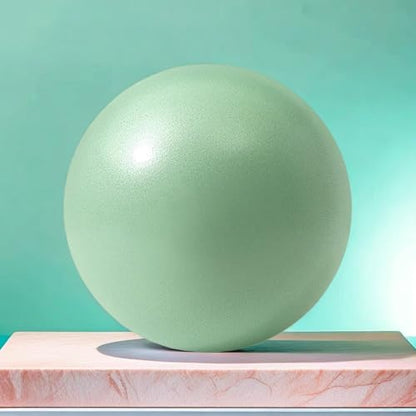 1pcs Small Pilates Ball 9 Inch Small Exercise Ball Mini Workout Yoga Balls for Gym Yoga, Core Training, Fitness, Workout, Stability, Improves Balance(Green)