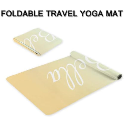 Custom Name Yoga Mat,Personalized Travel Yoga Exercise Mat,Non Slip,Perfect for Kids & Adults,Gradient Color D Series - color: Style 1