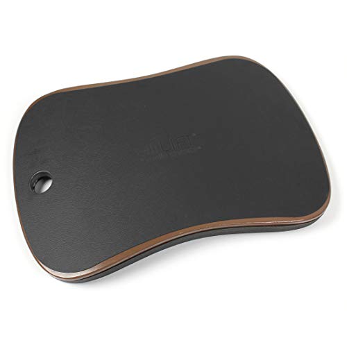 Seville Classics airLIFT Premium Anti Fatigue Wooden Balance Wobble Board Mat w/Massage Points, for Office Standing Desk, Home, Exercise, Therapy, Sports Training, Black, 20"W x 14"D - size: 20"