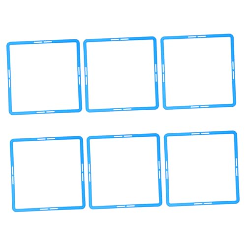 BESPORTBLE 6PCS Soccer Training Agility Rings Set 43cm Portable Speed and Agility Equipment for Athletes and Teams for Outdoor Football Training