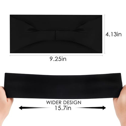 7 Pack Sports Headbands for Men, Sweat Absorbent Non Slip Elastic Headband, Quick Dry Workout Running Yoga Gym Head Wrap for Outdoor Work