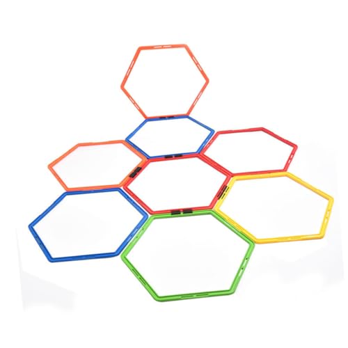 Fitness Ring Set 6 Pcs Soccer Agility Training Set Durable for Soccer Football Basketball Endurance Muscle Training Random Color