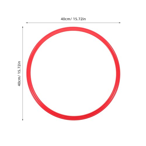 ibasenice 4pcs Agility Training Circles Soccer Training Rings Portable for Speed Coordination Exercises Football Players