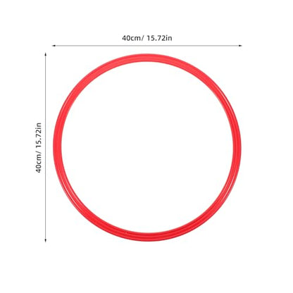 ibasenice 4pcs Agility Training Circles Soccer Training Rings Portable for Speed Coordination Exercises Football Players