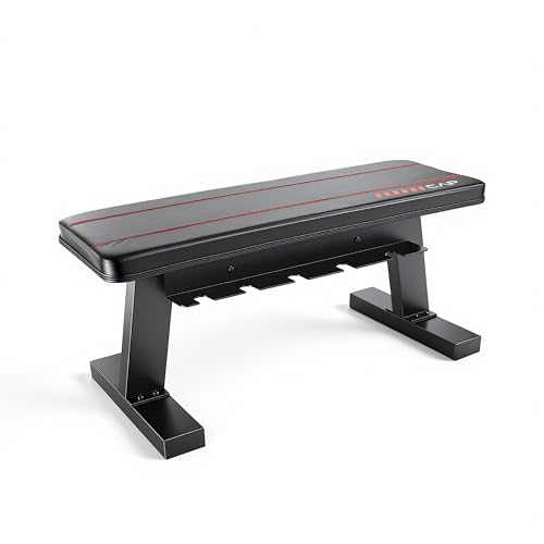 CAP Barbell Flat Weight Bench with Dumbbell Storage – Home Gym Bench for Strength Training, Dumbbell Workouts & Space-Saving Organization