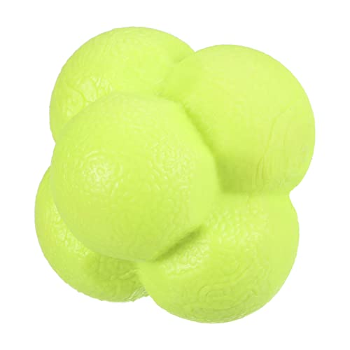 PATIKIL Bounce Reaction Balls, Coordination Training Ball Agility Trainer TPR High Difficulty, for Speed Reflex - color: Yellow