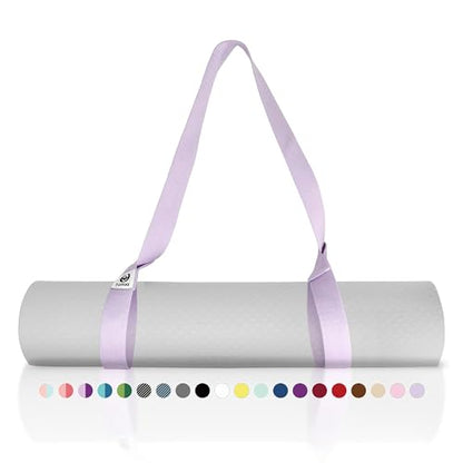 Tumaz Yoga Mat Strap Adjustable Carrier for All Yoga Mats, 2 Sizes - color: 17.lilac Purple, size: 85 IN