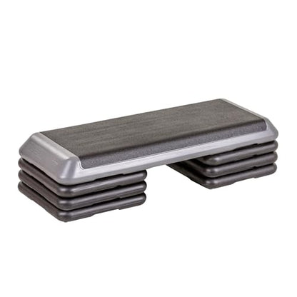 The Step Freestyle Grey Aerobic Platform, Health Club Size Steppers for Exercise