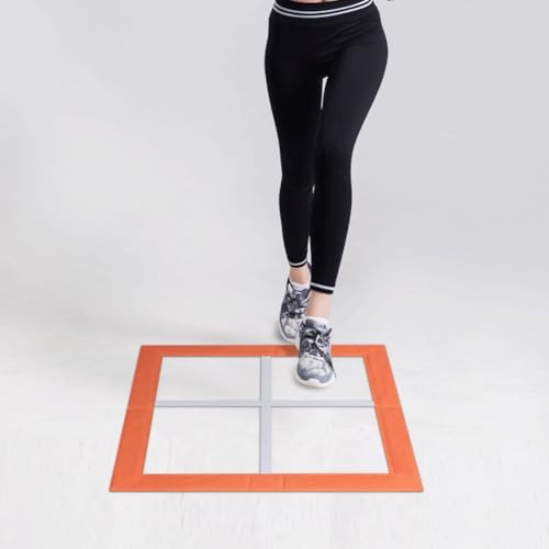 Square Training Equipment Folding Flexibility Agility Ladder Trainer Equipment Speed Training Fitness Ladder for Outdoor Indoor Home for Women Men