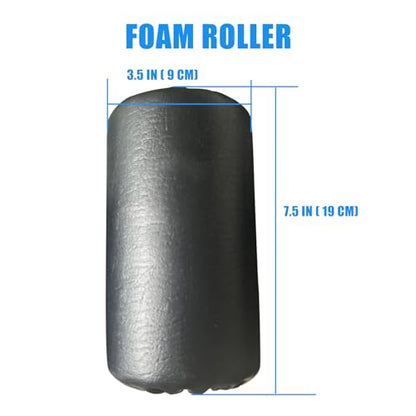High Density Foam Roller, Replacement Foam Foot Pads for Home Gym Exercise Machines Equipments, Weight Bench Leg Extension Curl Attachment (Leather 7‘’) - color: Leather 7‘’