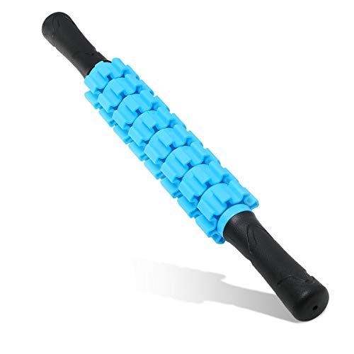 ZanLLW Massage Roller, Muscle Roller Stick, Therapy Roller Stick for Legs, Calf, Thigh, Lipo Roller for Relief Muscles, Deep Tissue Massage Rolling Pin for Trigger Points, Help Sore Muscle Recovery - color: Blue