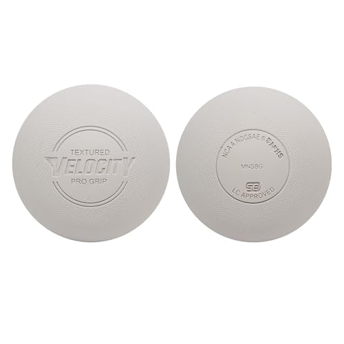 Velocity Pro Grip Lacrosse Balls - 6, 12, 18, 60 and 120 Packs - Certified for Youth, Club, High School, CLA, and College Game Play - color: White, size: 120 Balls