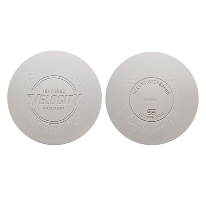Velocity Pro Grip Lacrosse Balls - 6, 12, 18, 60 and 120 Packs - Certified for Youth, Club, High School, CLA, and College Game Play - color: White, size: 18 Balls