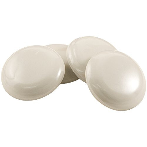 Self-Stick, Round Furniture Sliders for Carpeted Surfaces (4 piece) - 1-1/8" Round SuperSliders - color: Beige, size: 1-1/8", 4 Pack
