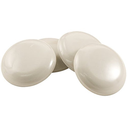 Self-Stick, Round Furniture Sliders for Carpeted Surfaces (4 piece) - 1-1/8" Round SuperSliders - color: Beige, size: 1-1/8", 4 Pack