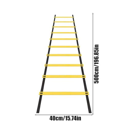 Agility Ladder for Soccer Outdoor Sports Training Equipment Enhanced Foot Speed Instant Set- Footwork Enhancement Workout Equipment for Men Women Youth Athletes Professionals Adults