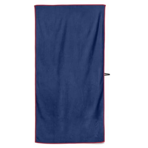 Flow Hydro Sport Towel - Microfiber Quick Dry Swimming Towels for Swim, Pool, Triathlon, and Other Water Sports in Medium, Large, Extra Large, and Hooded Sizes (Navy, Large (60" x 30"))