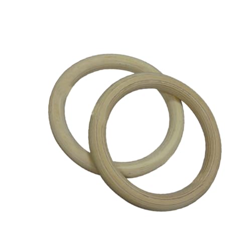 Wooden Gymnastic Rings Straps – 28mm Exercise Rings for Full Body Strength Training Bodyweight Workouts and Cross-Training – for Fitness Enthusiasts