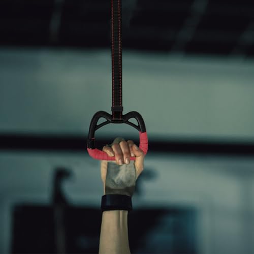 Gymnastic Rings Set 1m Adjustable Pull-up Fitness Rings with Straps for Indoor Home Exercise Training and Stretching Growth Aid