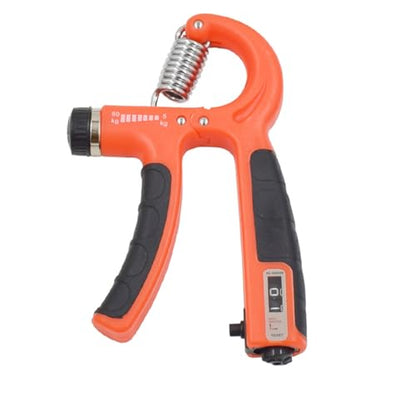 2 Pack Hand Grip Strength Trainer for Muscle Building with Counter, Adjustable Resistance 10-130 lbs, Wrist Forearm Strengthener Finger Strengthener - color: Orange