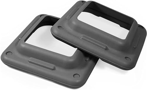 Yes4All 16"x16" Extra Adjustable Risers for Aerobic Exercise Workout Step Platform (Pair) - Not Included Aerobic Step Platform - color: C. Grey - One Pair