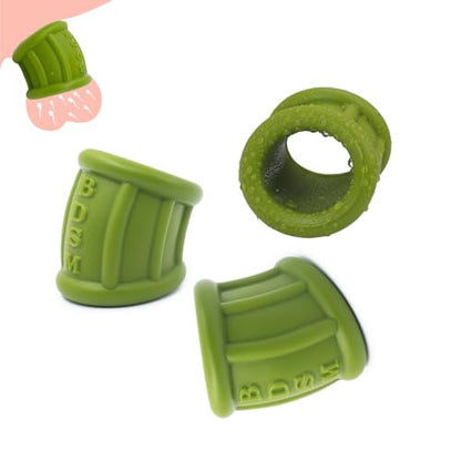 Silicone Cock Ring Ball Testicle Stretcher for Men-UFZ140(3pcs-Green) - color: 3pcs-green