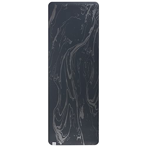Gaiam Dry-Grip Yoga Mat - 5mm Thick Non-Slip Exercise & Fitness Mat for Standard or Hot Yoga, Pilates and Floor Workouts - Cushioned Support, Non-Slip Coat - 68 x 24 Inches
