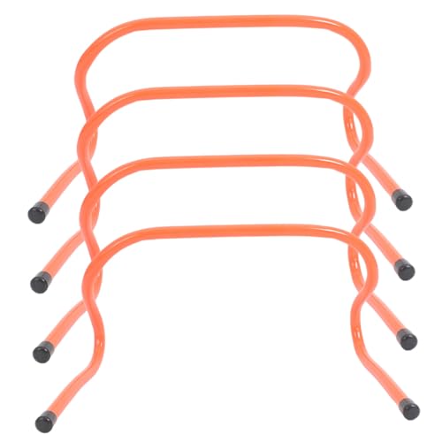 TEHAUX 4pcs Training Hurdles Set 15cm Plastic Speed and Agility Football Training Equipment for Soccer and Track Running Drills
