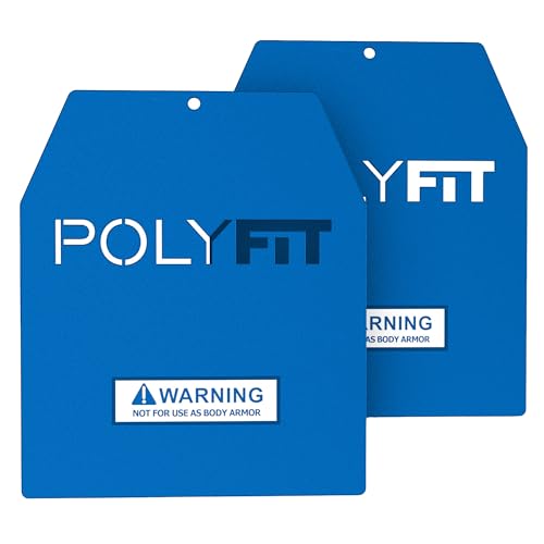 Polyfit Weight Vest Plates - Weighted Plates for Strength Training Vests - color: 4 LB (Blue) Pair