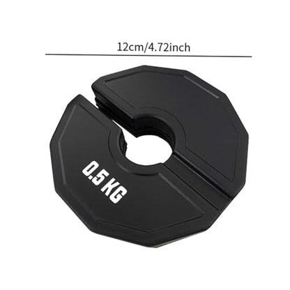 Fractional Weight Plate Dumbbell Fractional Weight Plate Barbell Micro Plate Kettlebell Compact Rubber Plate Progressive Overload Portable Design, 0.5kg