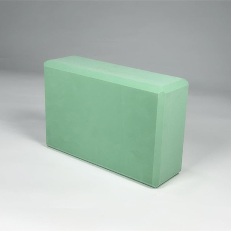 Non-Slip Yoga Block EVA Foam- 9.0"L × 5.9"W × 3.0"H, Lightweight at 0.44 lb - color: Light Green, size: 0.44lb / 200g(9.0"L × 5.9"W × 3.0"H)