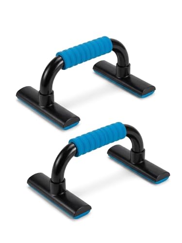 Push Up Bars Strength Training - Pushup Handles With Rubber Grip, Home Fitness Equipment with Anti-Slip Sturdy Structure Floor Workouts Push Up Stands for Man Women