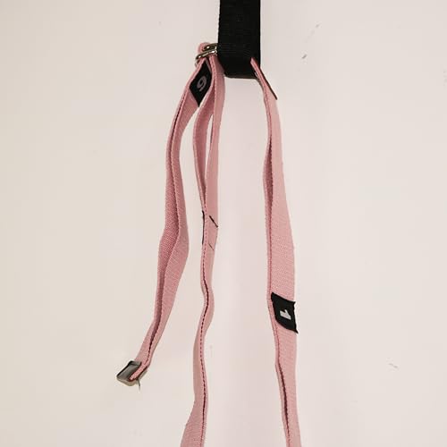 Yoga Stretching Strap Pilates Antiy-gravity hammock Swing,Leg Stretcher Waist Back Stretch Band,Exercises Door Flexibility Tensile Trainer for Rehab Dance Splits Core Strength (pink)