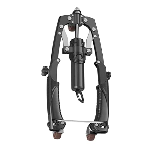 Upgrade 2-in-1 Hydraulic Power Twister with Wheels, Adjustable 22-440lbs Twister Arm Exerciser with Stretchable Handle, Ab Roller Wheel for Muscle Training