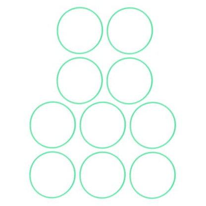 10 Pcs Agility Speed Rings 13.78in Balance Coordination Training Hoops for Kids - Safe, Creative, and Engaging Sensory Exercise Tool
