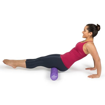 OPTP PRO-Roller Standard Density Foam Roller – Medium Density Foam Roller for Physical Therapy, Pilates, Yoga Foam Roll Exercises, and Muscle Recovery - Purple 36" x 4"