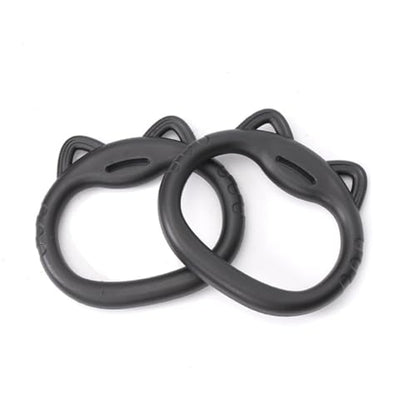 Gymnastics Rings Set for Kids, Professional Children's Trapeze Bar Pull Up Rings with Straps Playground Home Gym Ring with Drawstring Bag for Physical Training