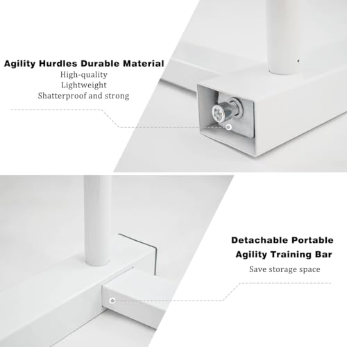 Adjustable Height Hurdle, Detachable Track and Field Equipment for Speed & Agility Training