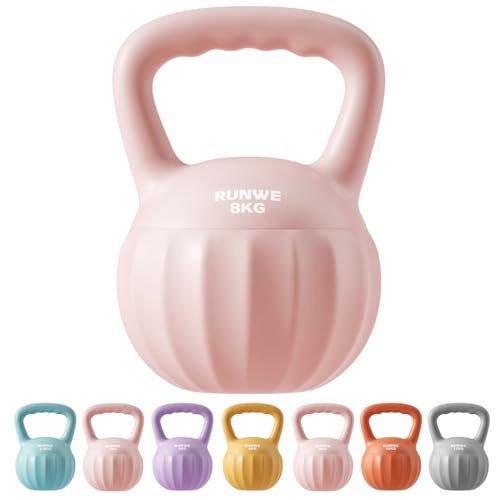 Kettlebell Weight for Women and Men (Sold in Single Not in Set) Multiple Weight & Color Options from Beginners to Pros Hand Weight Core Strength Training - color: 8kg (17.6 lb) Pink