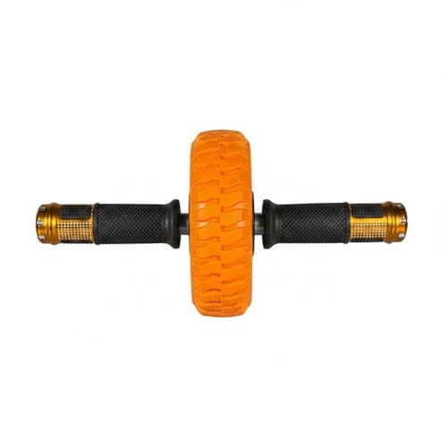 Ab Wheel Roller with Knee Pad - Orange Exercise Wheel for Core Strength Training & Home Workouts