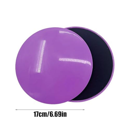 Gliding Discs For Abdominal Exercises - Core Sliders | Fitness Gliding Discs | Exercise Discs | Core Trainer | 2x Two-Sided Gym Sliding Plate Pads | Yoga Cushion For Carpet Or Hardwood Floors